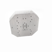 Disipador de Calor de Aluminio Extruido Anodizado Personalizado, Disipador de Calor para Chip IC PCB, Extrusión de Aluminio