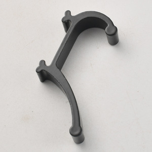 Zinc Alloy Wall <b>Hooks</b> Black Self <b>Adhesive</b> No Drilling Required For Bathroom Bedroom Clothing Storage - Product Image 2