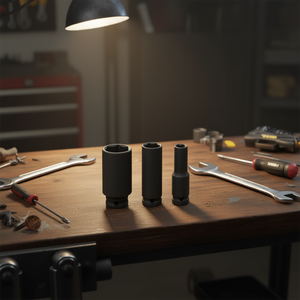 Juego de Llaves de Impacto Largas Fervi, de 1/2 Pulgada, 3 Piezas, Herramientas de Enchufe Métricas - Product Image 3