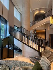 豪华室内主梁楼梯 中心主梁单梁楼梯，带表面安装立柱 - Product Image 3