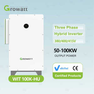 อินเวอร์เตอร์พลังงานแสงอาทิตย์ Growatt Hybrid WIT 50-100K-H/HU 50KW 63KW 75KW 100KW แรงดันสูง 400V สำหรับใช้งานเชิงพาณิชย์ แบบสามเฟส - Product Image 1