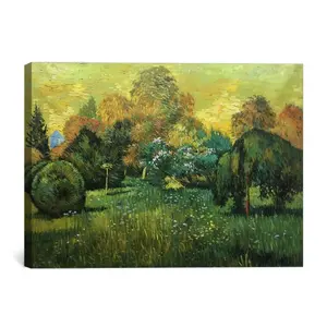 The Poet's Garden by Van Gogh handmade art reproduction oil painting on canvas for wall decor