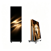 Affichage LED extérieur P1.86, étanche IP65, couleur pleine, sur pied, signalétique numérique LED pour la publicité en magasin