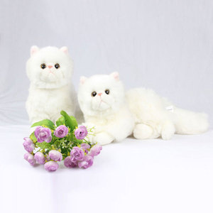 Muñeco de peluche de <span class=keywords><strong>Gato</strong></span> <span class=keywords><strong>Persa</strong></span>, materia orgánica, Animal blanco - Product Image 1