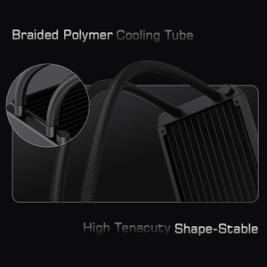 Lovingcool Desktop Computer Water Cooler CPU With Square TEMP <b>Screen</b> 240mm ARGB PC AIO Cooling <b>Radiator</b> Cooler - Product Image 5