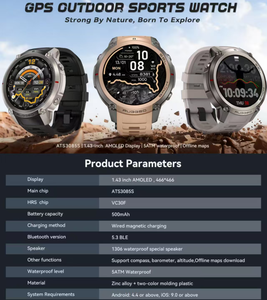 Nuovo Smartwatch GPS DM59 2026 con Mappe Offline, Schermo AMOLED da <span class=keywords><strong>1</strong></span>,43 Pollici, Impermeabile 5ATM, 170+ Modalità Sportive, Tracker Outdoor Robusto - Product Image 3