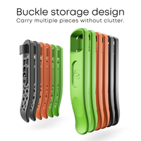 2PCS Levier de pneu de vélo en plastique pour vélo Pied de biche résistant à l'usure Outil de réparation de vélo élaboré Breaker Crow Bar