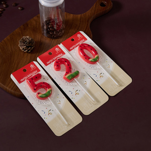 Bougies d'anniversaire personnalisées à thème pastèque en cire de paraffine imprimées UV avec numéro pour animaux de compagnie, enfants, fêtes, mariages, Noël, non toxiques - Product Image 1