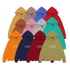 Streetwear felpe oversize senza stringhe con stampa bordi tagliati in cotone <span class=keywords><strong>felpa</strong></span> con cappuccio con orlo grezzo da uomo felpe oversize in tinta unita - Product Image 2