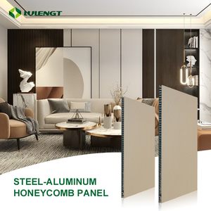 Tùy chỉnh 8mm Trọng lượng nhẹ cường độ cao cấu trúc chống cháy nhôm chống thấm nước tổ ong thép <span class=keywords><strong>Composite</strong></span> <span class=keywords><strong>Panel</strong></span> - Product Image 2