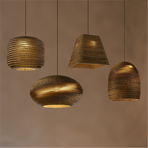 Lampe suspendue LED moderne pour <span class=keywords><strong>bureau</strong></span> à domicile Lanterne <span class=keywords><strong>d</strong></span>'art vintage Design ondulé pour restaurant Salon Suspension design - Product Image 3