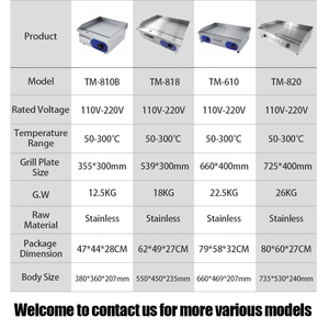 Placa eléctrica japonesa de acero inoxidable de 1700W, parrilla <span class=keywords><strong>teppanyaki</strong></span> comercial usada a la venta - Product Image 6