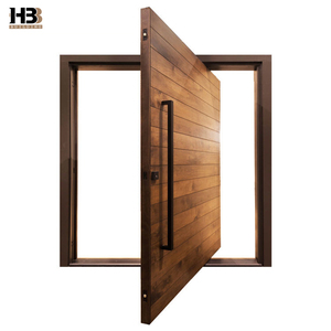 Puertas Pivotantes de Entrada de Madera Maciza de Diseño Moderno para el Hogar, Estilo Chino, para Apartamentos, Gran Venta - Product Image 1