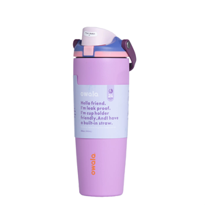 Owala Macaron Candy Color Luxury Fast Flow Custom Logo Vacuum Insulated 30oz Stainless Steel Portable Dual Drinking Straw <b>Gift</b> - Product Image 2
