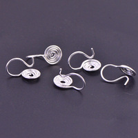 Ensembles de bijoux en gros Style minimaliste 18k or laiton matériel torsadé anneaux rotatifs spirale Clip sur boucles d'oreilles bijoux