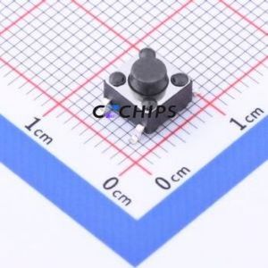TC-6601-5-260G Tactile Switch SMD-4P,6x6mm Switch Single Pole Single Throw Round Button 2.6N Vertical Mount - Product Image 1