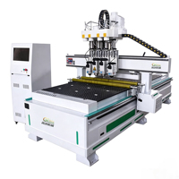 Machine de fraisage CNC 3 axes 1325 à haute rigidité pour le bois avec contrôle Mach3, moteur et composants de base à roulements