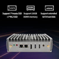 Ordinateur industriel sans ventilateur MINI PCS Intel Win10/Linux/Ubuntu RAM 4G NVME SSD HD VGA LAN USB3.0 Thin Client