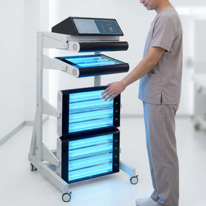 Sistema <span class=keywords><strong>de</strong></span> Fototerapia UVA Tipo Carrito KN-4006AL3 <span class=keywords><strong>para</strong></span> el <span class=keywords><strong>Tratamiento</strong></span> <span class=keywords><strong>de</strong></span> Vitiligo, Psoriasis, Eccema y Dermatología - Product Image 1