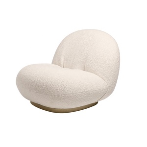 Modern Home Furniture occasional <span class=keywords><strong>pacha</strong></span> chairs fauteuil teddy fabric furniture Sheep skin Cover white teddy fabric accent chair - Product Image 1