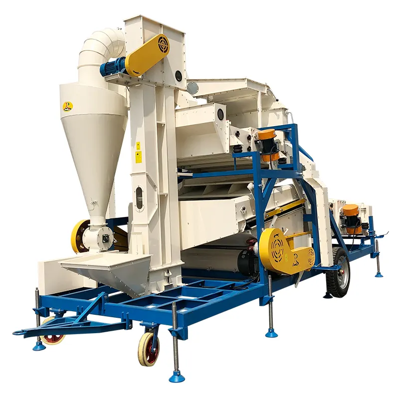 Mobile Coffee Bean Peas Lentil Cleaner Seed Cleaning Grading Machine of Mini Seed Processing Plant New Product 2020 Provided 98%