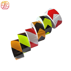 Kích Thước Tùy Chỉnh Orange Đen PP Cao Phản Xạ Xe Xe Tải Đuôi Cảnh Báo Băng Dính Phản Quang Và Phía Sau Đánh Dấu Nhãn Dán - Product Image 1