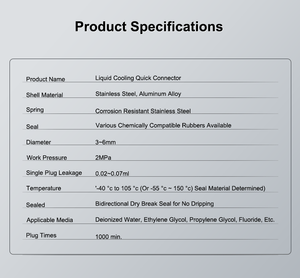 Prise femelle à <span class=keywords><strong>refroidissement</strong></span> <span class=keywords><strong>liquide</strong></span> à noyau unique étanche IP68 pour stockage d'énergie résidentiel et portable - Product Image 4