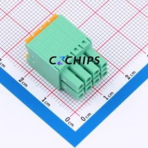 MX15EDGKNH-3.5-2*04P-GN01-Cu-A Plug-in Terminal Block P=3.5mm Connector Plug 2x4P 3.5mm Green - Product Image 2