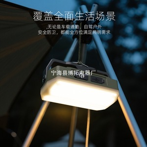 Camping Lamp <b>Led</b> Portable Rechargeable With Us <b>Plug</b> 25000 Hours Lifespan For Outdoor <b>Lighting</b> And Work - Product Image 3