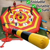 Wipeout gonflable de haute qualité pour jeux d'extérieur, avec structure métallique et matelas imperméable, disponible à la vente et à la location, provenance entrepôt Chine