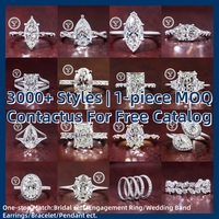 Bague de fiançailles en or blanc massif 10K/14K/18K avec diamant de laboratoire CVD/HPHT certifié IGI, taille ovale 1 carat, sertie pavé
