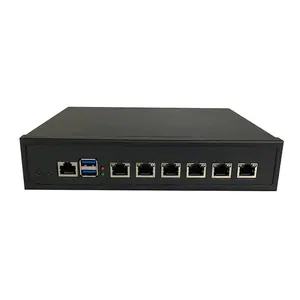 SOHO Home Office Mini PC Fanless Pfsense Firewall Desktop pc with Tiger Lake Celeron 6305, i5 1135G7, i7 1165G7 CPUs with 6 x 2.