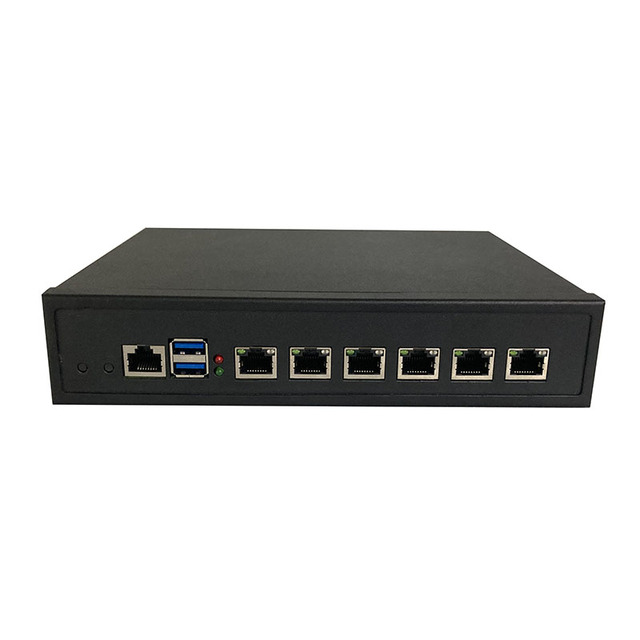 SOHO Home Office Mini PC Fanless Pfsense Firewall Desktop Pc with Tiger Lake Celeron 6305, I5 1135G7, I7 1165G7 CPUs with 6 X 2.