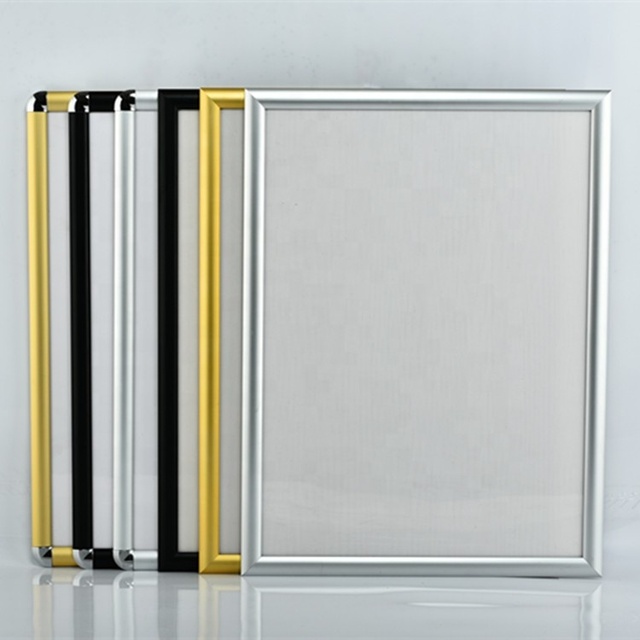 A0 A1 A2 A3 A4 Straight and Round Corner Aluminum Openable Picture Frame Poster Displaying Snap Frame