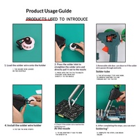 Fer à souder portatif 60W 110-220V pour usage domestique, pistolet à souder pour étudiants, outils à main conformes aux normes britanniques/américaines/chinoises