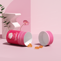 Emballage de capsules de collagène pour compléments alimentaires écologiques et recyclables, tube en papier kraft vide pour pilules et liquides