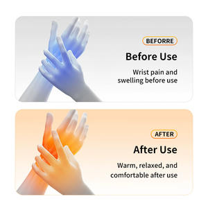 Vente en gros de bande de massage chauffante <span class=keywords><strong>vibrante</strong></span> pour le poignet, <span class=keywords><strong>ceinture</strong></span> de massage sans fil, bande de protection pour le poignet, massage thermique pour les mains - Product Image 3