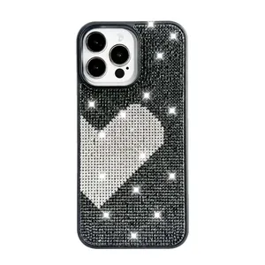 Fashionable Chic Woven-pattern Phonecase With Mirror Accessories