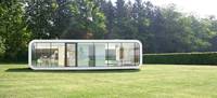 Villa prefabbricata per la vendita di lusso in acciaio di lusso con contenitore per casa singola espandibile a forma di mela Mini Hotel verde