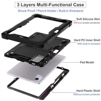 Étui de protection robuste Trial Layers avec béquille pour Moto Pad 2026, en TPU et PC, avec emplacement pour stylet