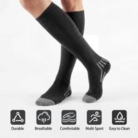 Fabricant de chaussettes de sport à marque privée, chaussettes de sport respirantes, extensibles, anti-transpiration, pour la course à pied, l'entraînement, le football