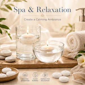 Bougie flottante romantique sans fumée, activée par l'eau, en cire véritable, faite à la main et personnalisée, vente en gros - Product Image 2
