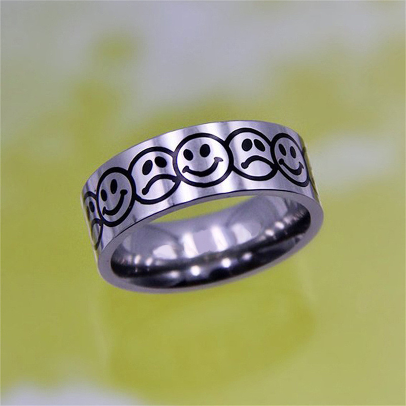 Vintage Moon Butterfly Cross Flame Y2K Rings Fashion Jewelry