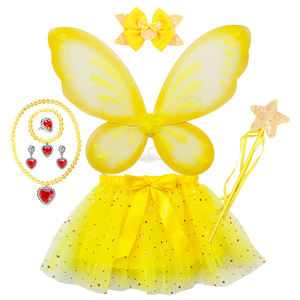 Princesa lentejuelas tutú falda <span class=keywords><strong>Mickey</strong></span> arco collar joyería estrella varita mariposa alas conjunto niña Festival fiesta disfraz - Product Image 4