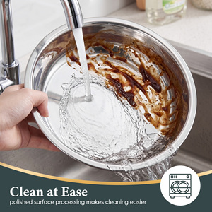 Juego de Recipientes para Calentar Comida de Acero Inoxidable con Tapa Abatible, Acabado Pulido, Capa de Aislamiento Térmico, Recubrimiento en Polvo de Grado Alimenticio, Resistente - Product Image 3