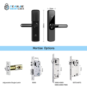 قفل باب ذكي مقاوم للماء يعمل بالواي فاي بدون مفتاح مع بطاقة <span class=keywords><strong>RFID</strong></span> للفنادق، مناسب للأبواب الألومنيوم، متوفر بالجملة - Product Image 3