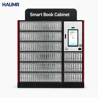 Armoire intelligente HAUMR pour livres, entretien à distance, support multilingue, borne de prêt libre-service 24h/24 pour centre commercial