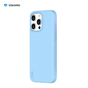 Top Sale Real Liquid Silicone Case with 2H PC and Soft Microfiber Lining for iPhone 15 Pro Max