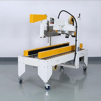 Machine à sceller les cartons entièrement automatique et réglable électriquement avec certification CE pour l'emballage des vêtements et des boissons