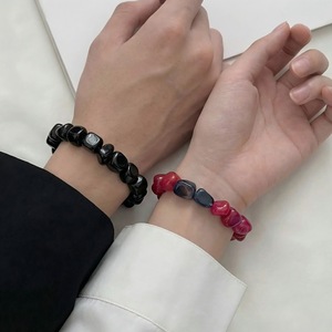 Irregular Natural Stone <b>Bracelet</b> Set Heart Shape Geometric Unisex <b>Couple</b> Jewelry Gift Zinc Alloy Yiwu Origin D2327 1 - Product Image 1